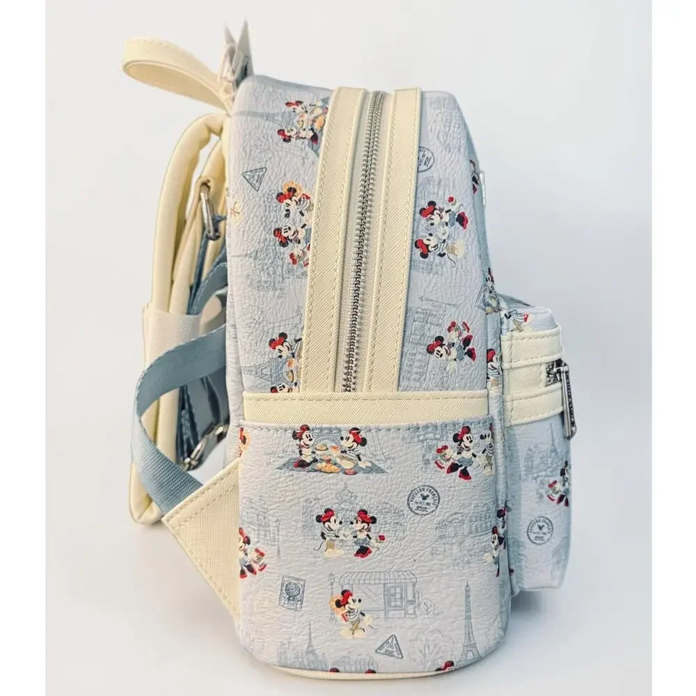 Disney Parks Loungefly EPCOT France Pavilion Mini Backpack Mickey Minnie NWT